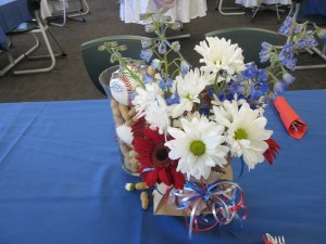 Erin used a red, white, and blue color scheme for her Memorial Day weekend event.
